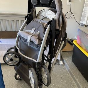 Graco ready2grow click connect LX double stroller